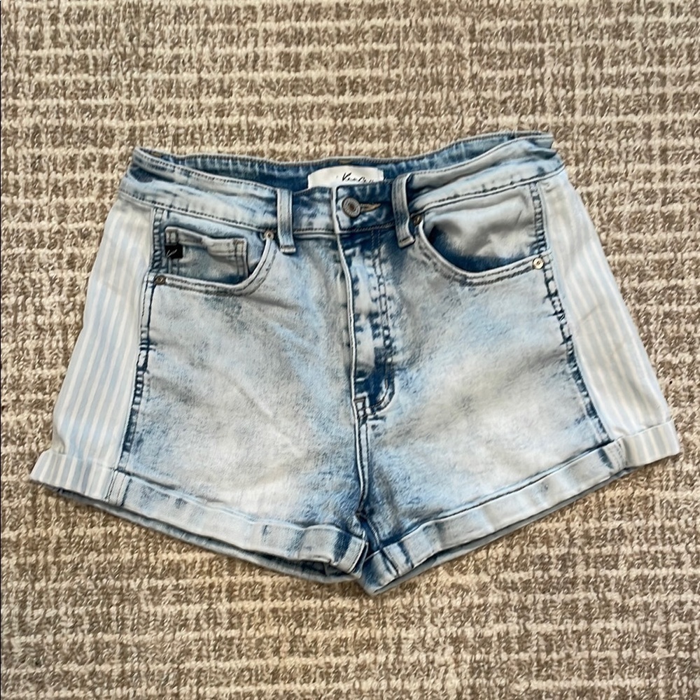 KanCan Blue Jean Shorts High-Waisted Cuffed